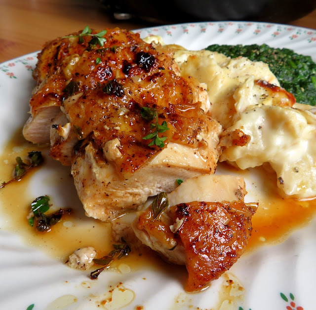 Pan Roasted Chicken Breasts with Thyme