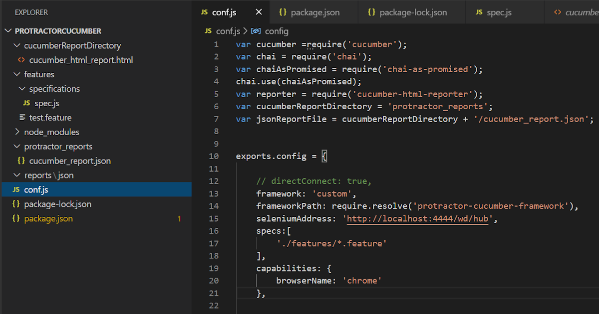 QA lessons: Protractor with Cucumber Framework