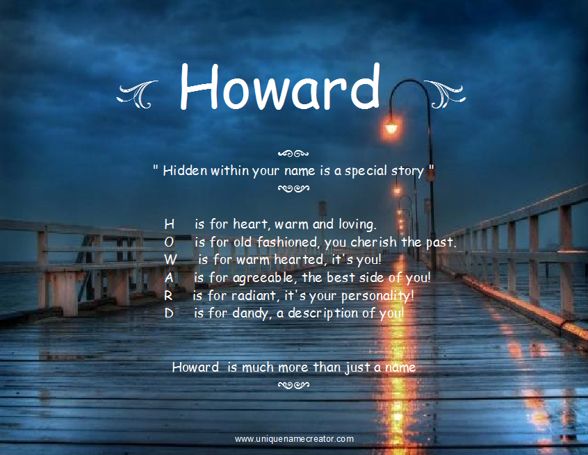 Howard Unique Name Creator howard-unique-name-creator
