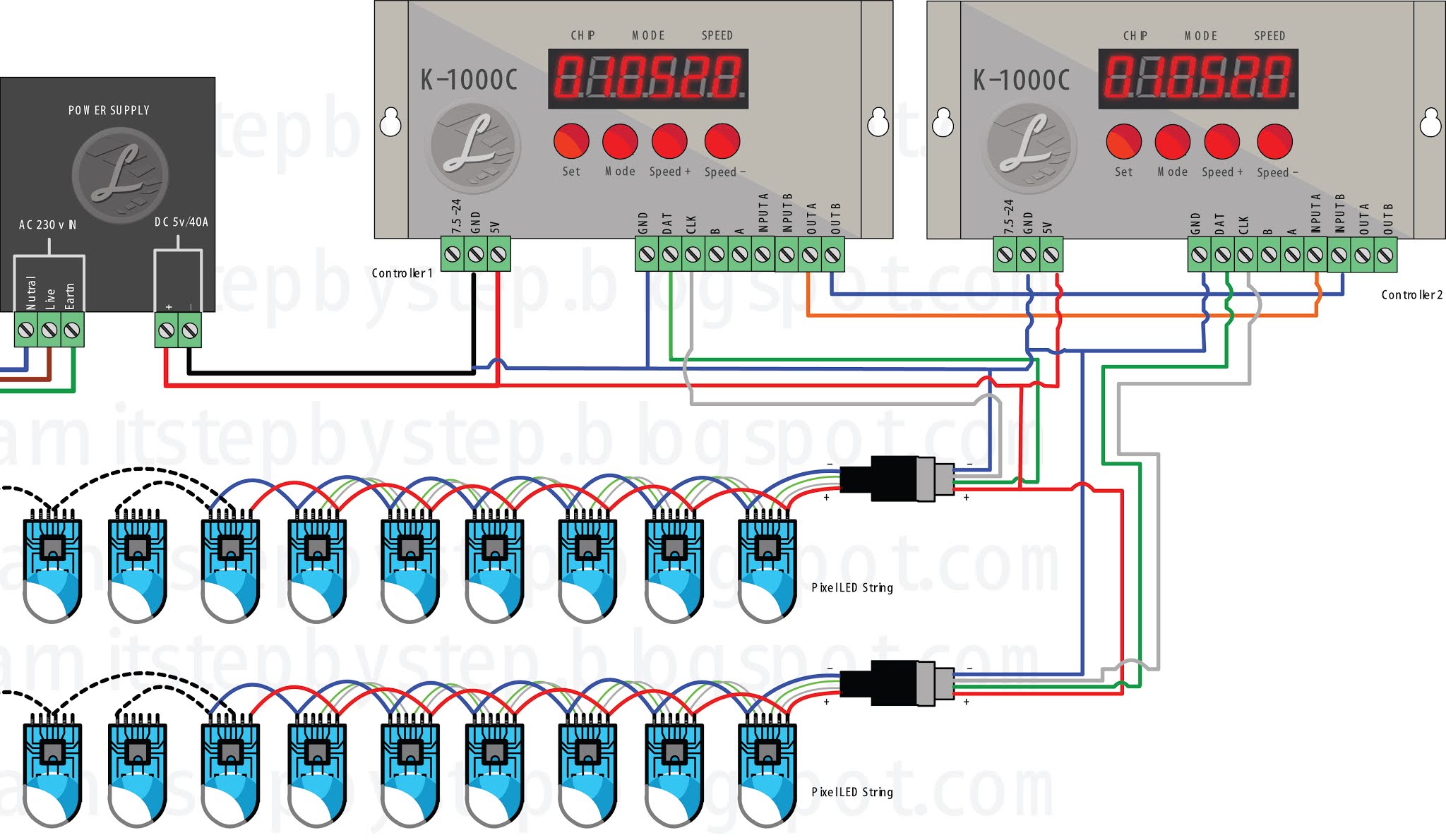 K-1000C Pixel LED Controller Tutorial - Learn It Step By Step