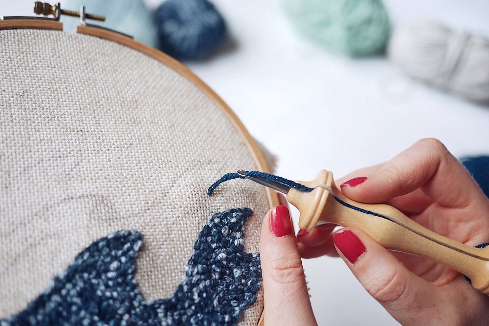 Marion Romain Le punch needle mes conseils pour se lancer