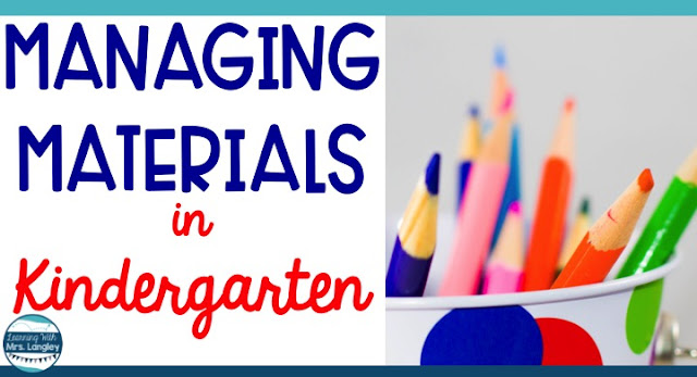 Managing materials in an kindergarten classroom doesn't have to be frustrating! These ideas will help you transition smoothly into morning work, daily lesson plans, fine motor stations, or literacy centers because your students will be organized and ready to learn. 