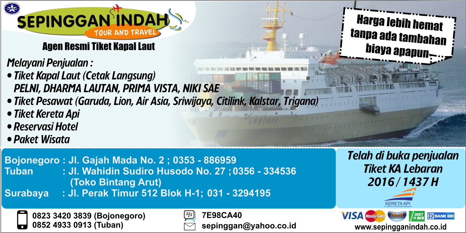 Tiket Kapal Laut Surabaya-Lombok