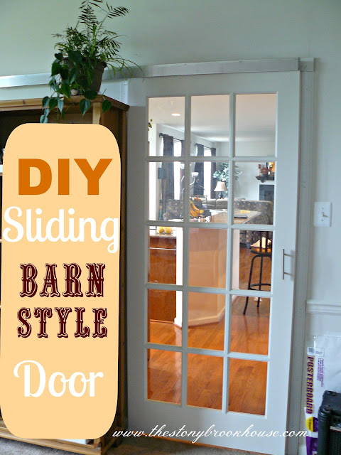 DIY Sliding Barn Style Door | The Stonybrook House