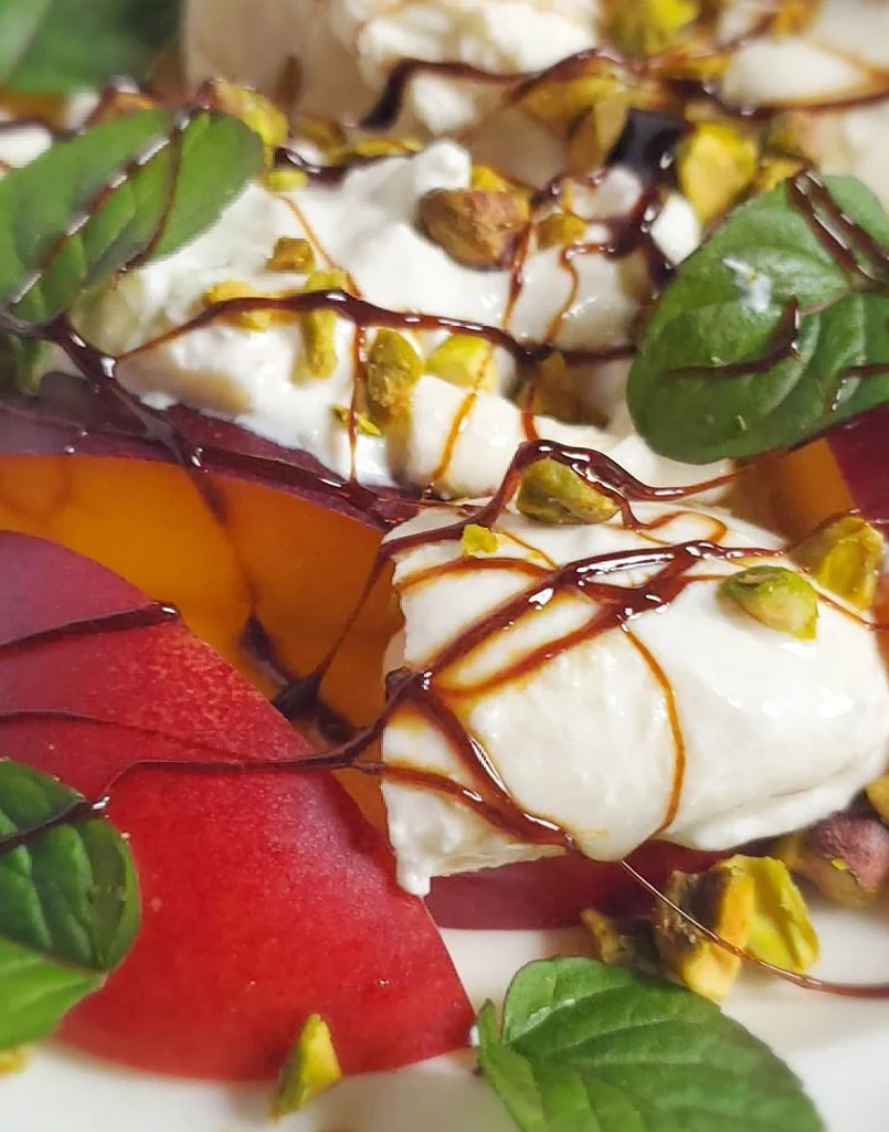 Peach + Burrata Summer Salad