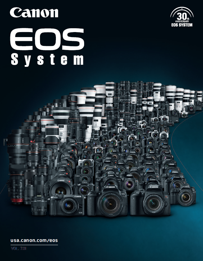 Canon Camera News 2018 Canon EOS Camera System PDF Brochure Vol 7.01