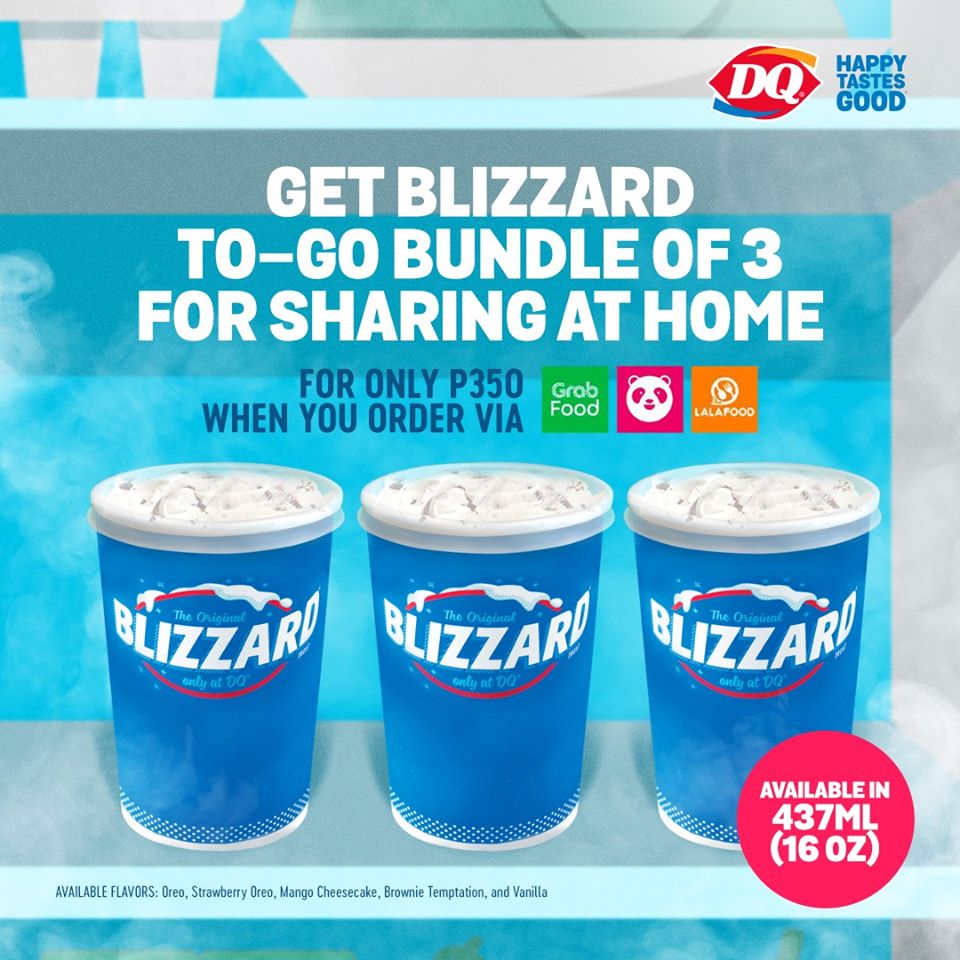 Manila Shopper DQ BlizzardToGo Promo during ECQ