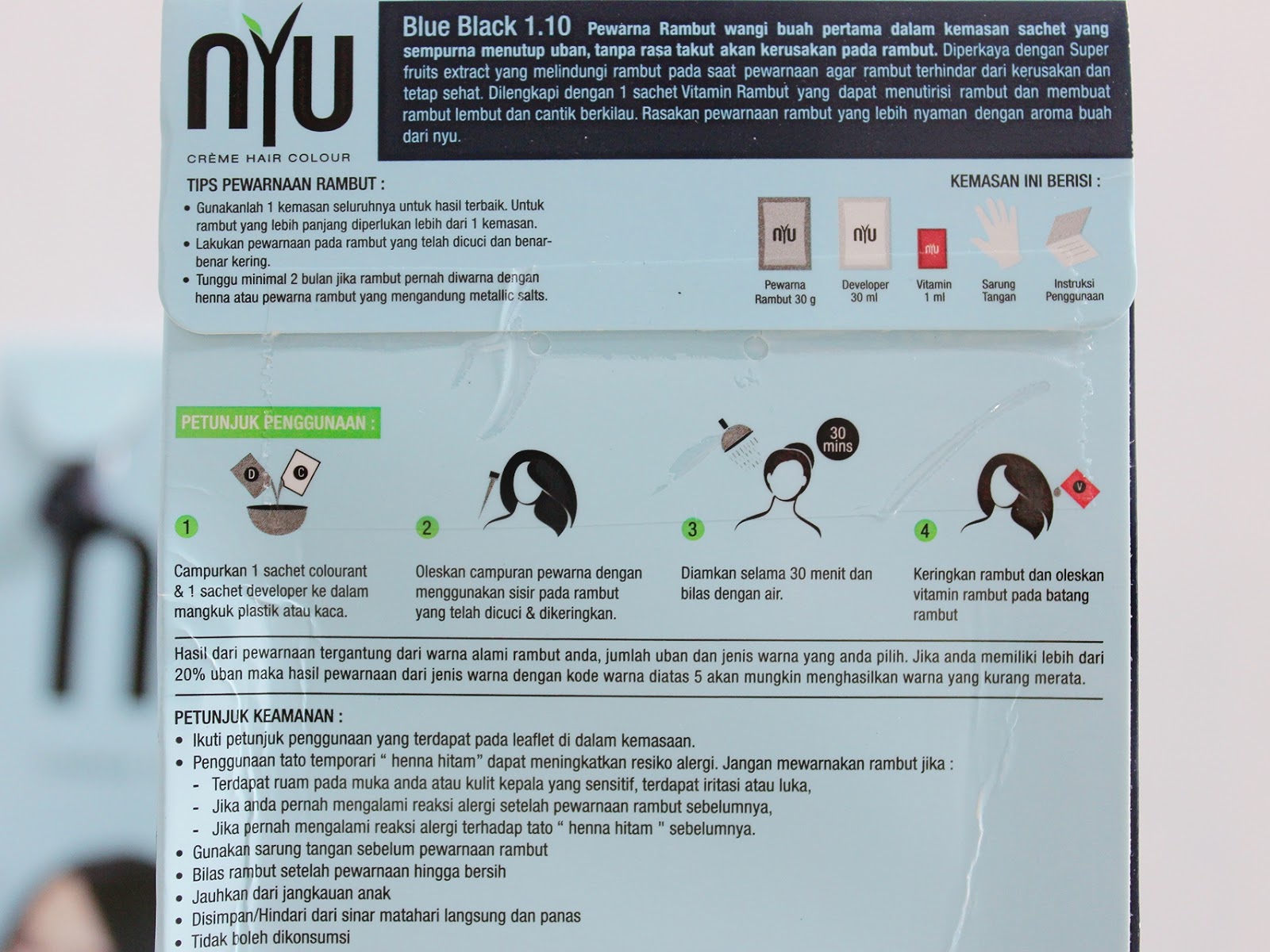 CAT RAMBUT SENDIRI PAKAI WARNA BARU NYU CRÈME HAIR COLOR