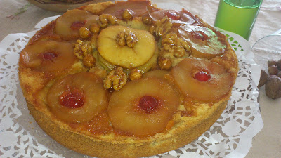  BIZCOCHO A LA SIDRA CON MANZANAS CARAMELIZDAS 