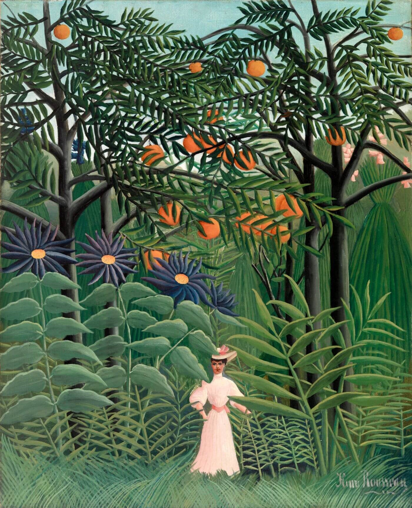 Henri ROUSSEAU French 18441910   Catherine La Rose  The Poet of  Painting