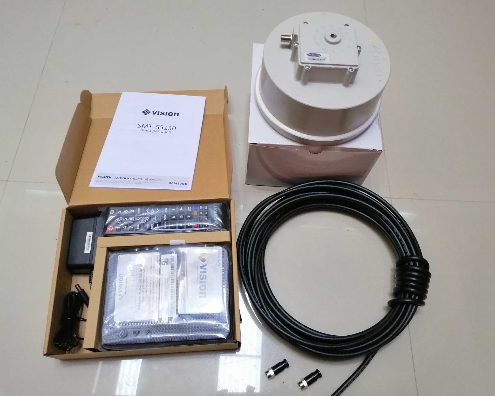 Paket HD Indovision Decoder MNC Vision Jawara Fullset Tanpa Iuran Bulanan