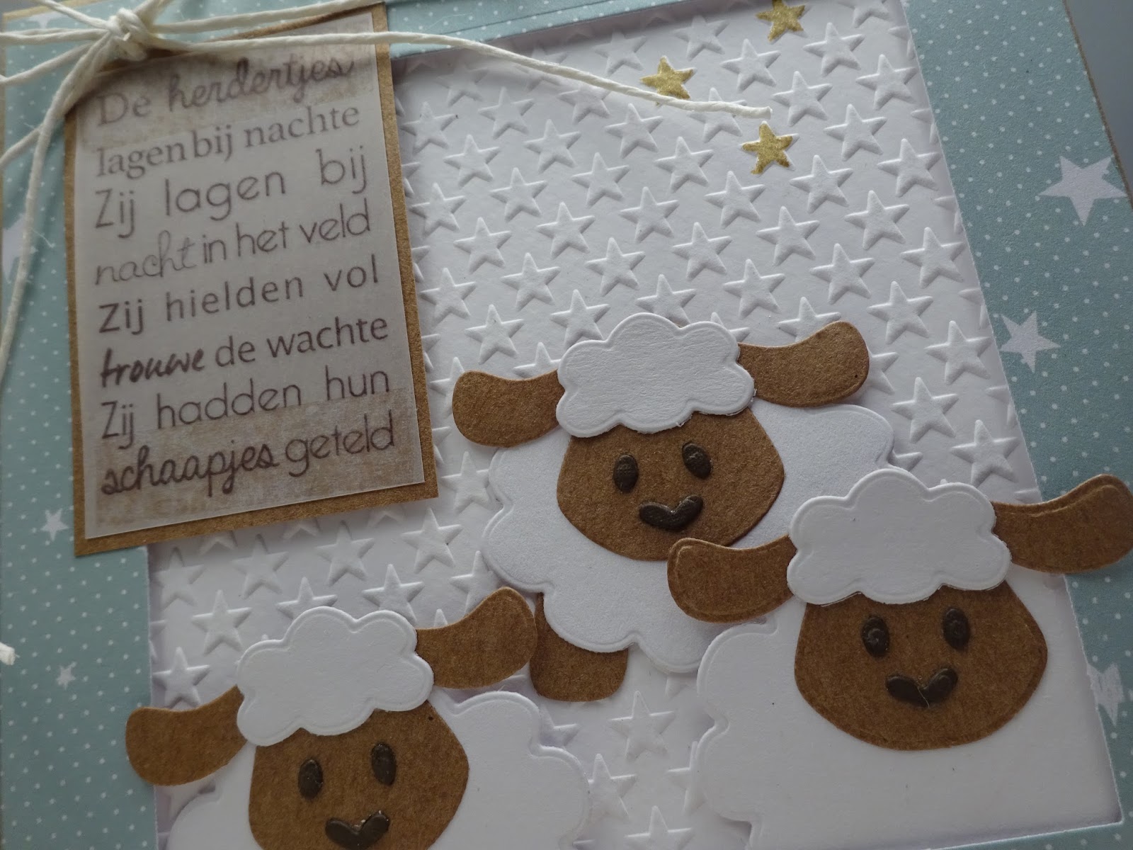 Yvonne's Blog Kerst schaapjes Marianne Design Challenge 161