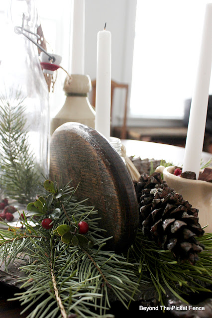 Use Fresh Pine Boughs in a Centerpiece
