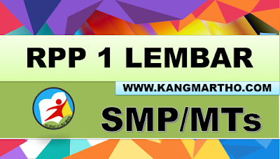 Contoh RPP 1 Lembar SMP/MTs Semester 2