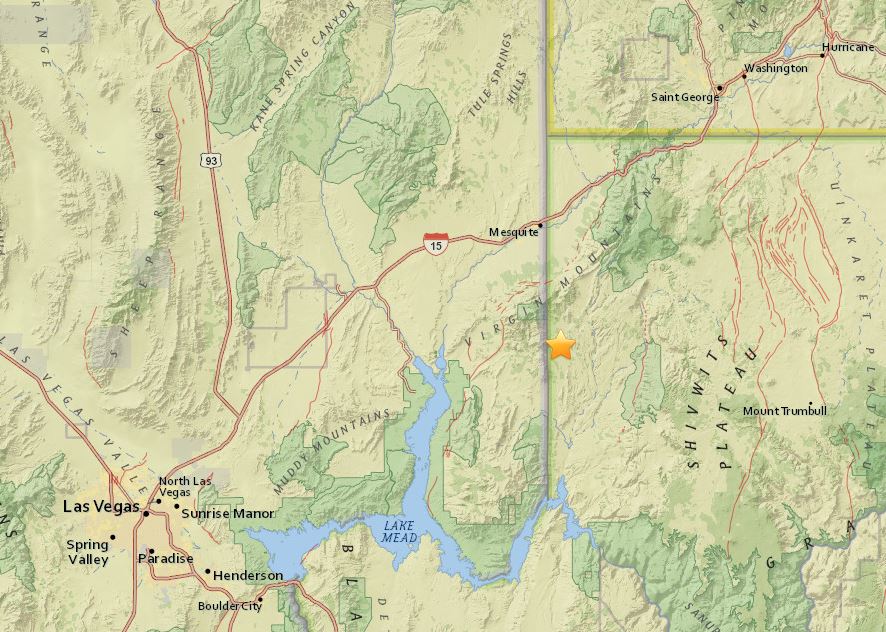 Arizona Geology: Two small quakes along Nevada border