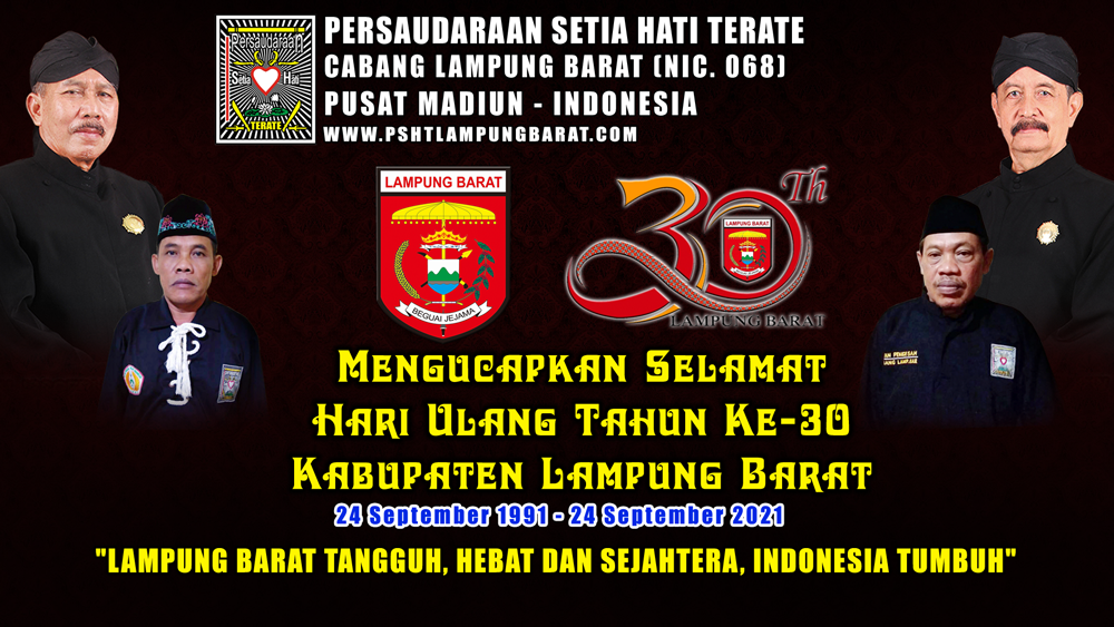 Selamat HUT Ke-30 Kabupaten Lampung Barat