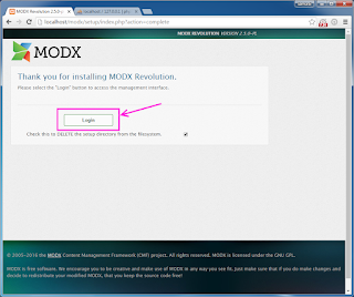Install MODX Revolution 2.5 CMS on Windows ( XAMPP 5.6.21 ) tutorial 18