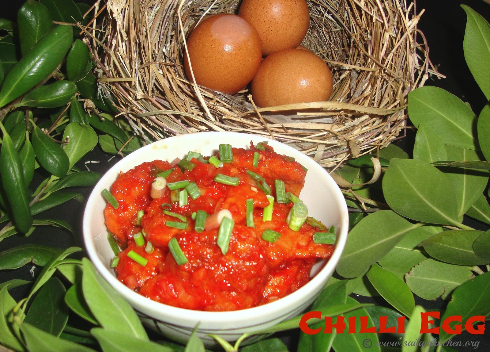 Sailaja Kitchen...A site for all food lovers! Chilli Egg Recipe