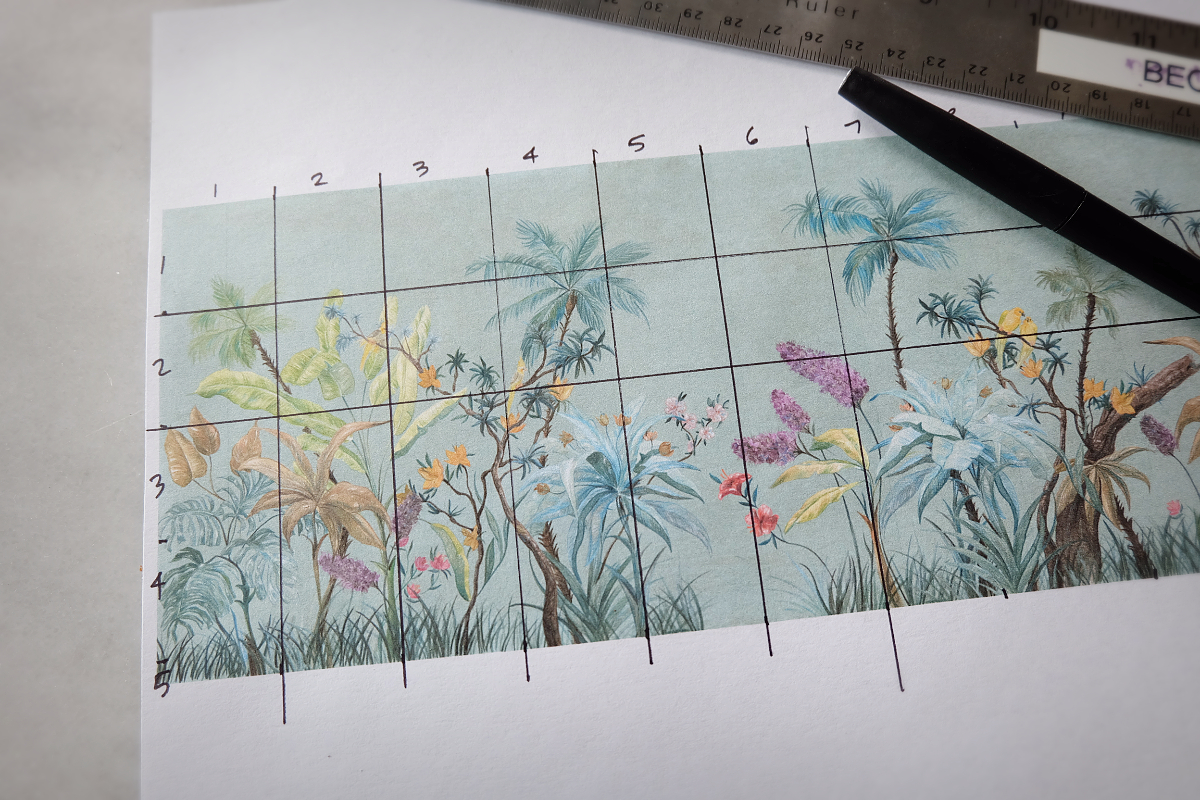 Hand Painted Wall Mural. Flipping the Flip