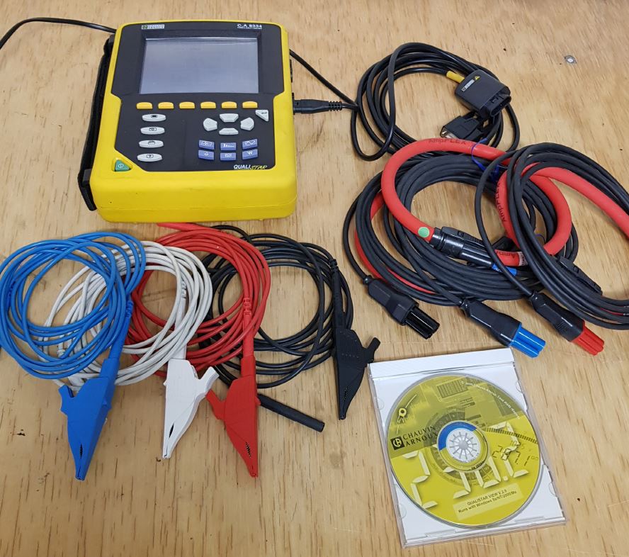 EquipmentHolic: CHAUVIN ARNOUX C.A8334 POWER&QUALITY ANALYZER