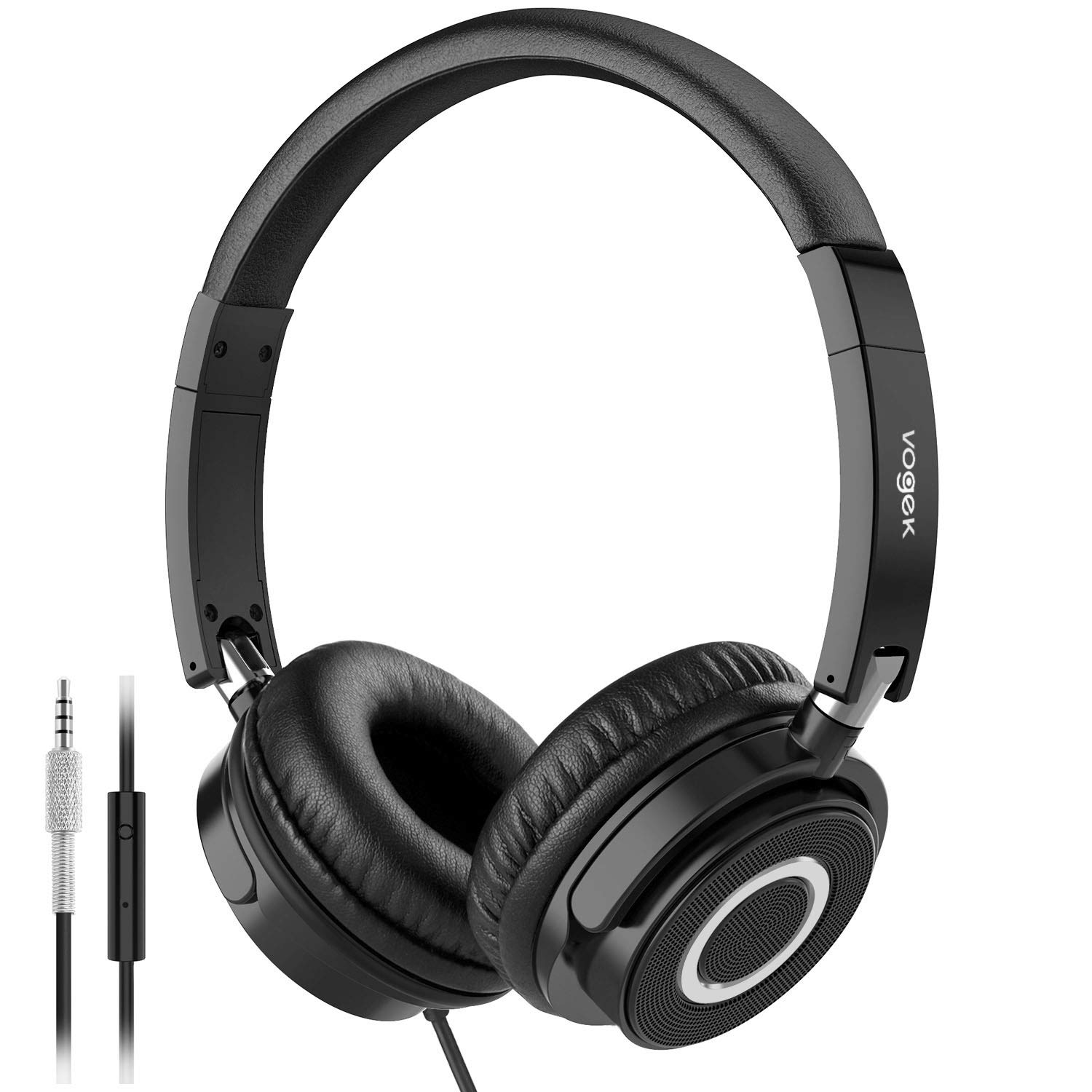 Vogek On Ear Headphones with Mic - Best 4K Electronics