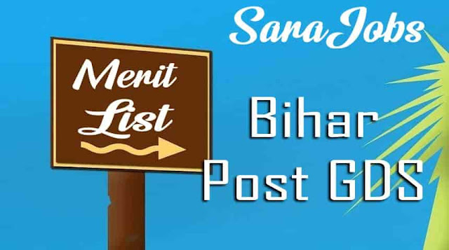 Bihar Post GDS Merit List