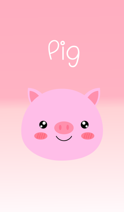 Simple Lovely Pink Pig Theme Vr.2