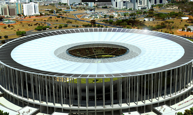 Foto do Estádio Nacional de Brasília diurna