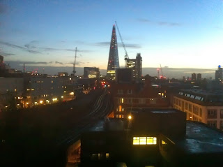 Early morning view of the Shard, London
