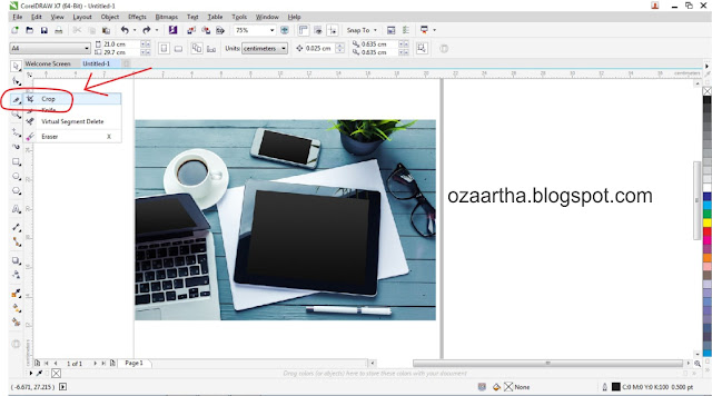 Cara Memotong Gambar di Corel Draw - Artha Blog