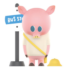 Pop Mart Woo - Waiting For the Bus Green Cow Garden When One Was Little Series Figure
