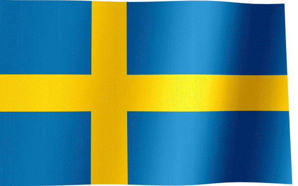 Flag of Sweden (GIF) - All Waving Flags