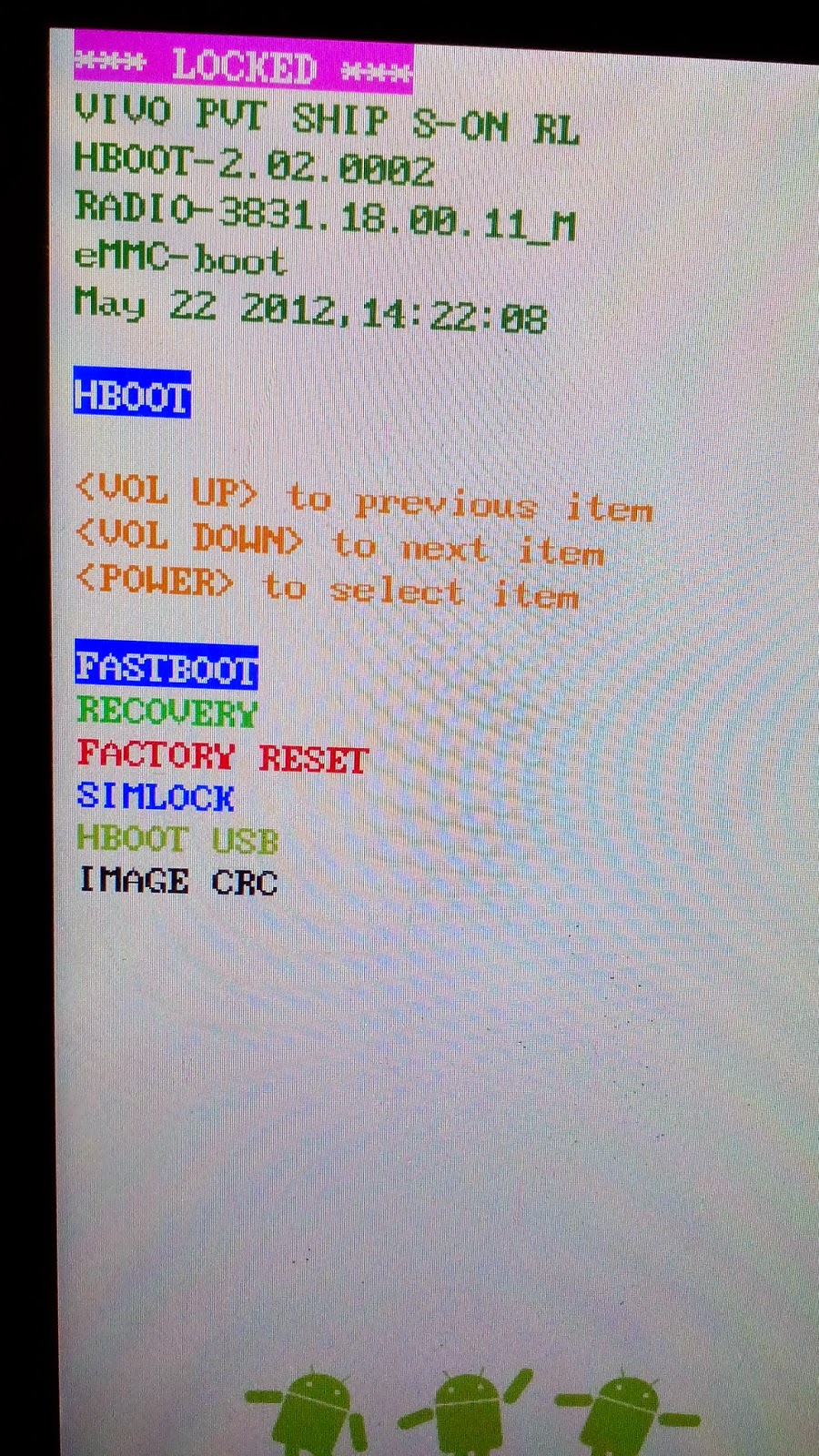 HTC Incredible S Pattern Lock Solution