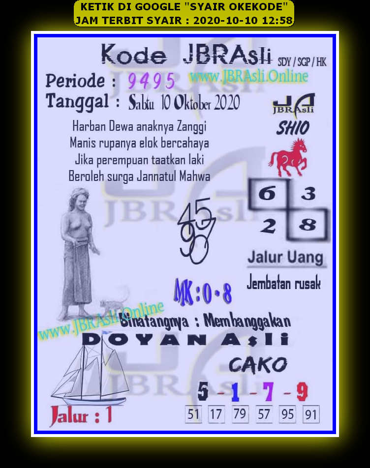 1 New Message Kode Syair Sydney 10 Oktober 2020 Forum Syair Togel Hongkong Singapura Sydney