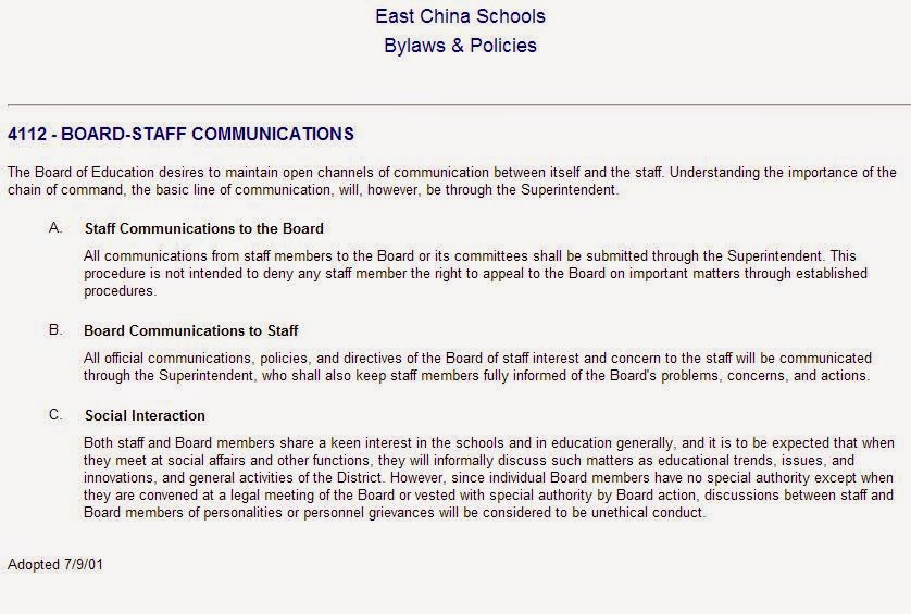 Committed to Better Schools Boardstaff communication policy must change