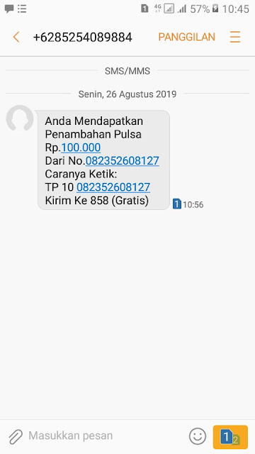 Penipuan Online - Modus Transfer Pulsa