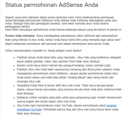 Premier: Mimpi Adsense, Realita Kekecewaan? Mengapa Beberapa Channel Besar Gagal Mendapatkan Persetujuan?