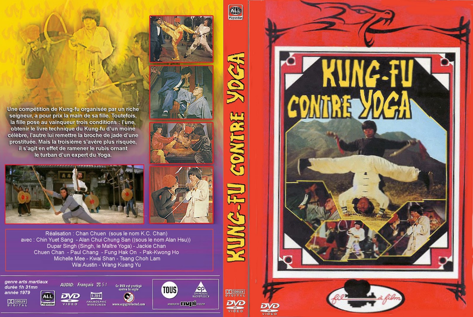 asian express kung fu Contre Yoga french 1979 dvdrip