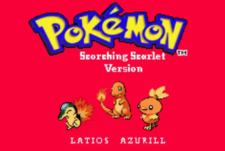 Pokemon Scorching Scarlet GBA,Cover