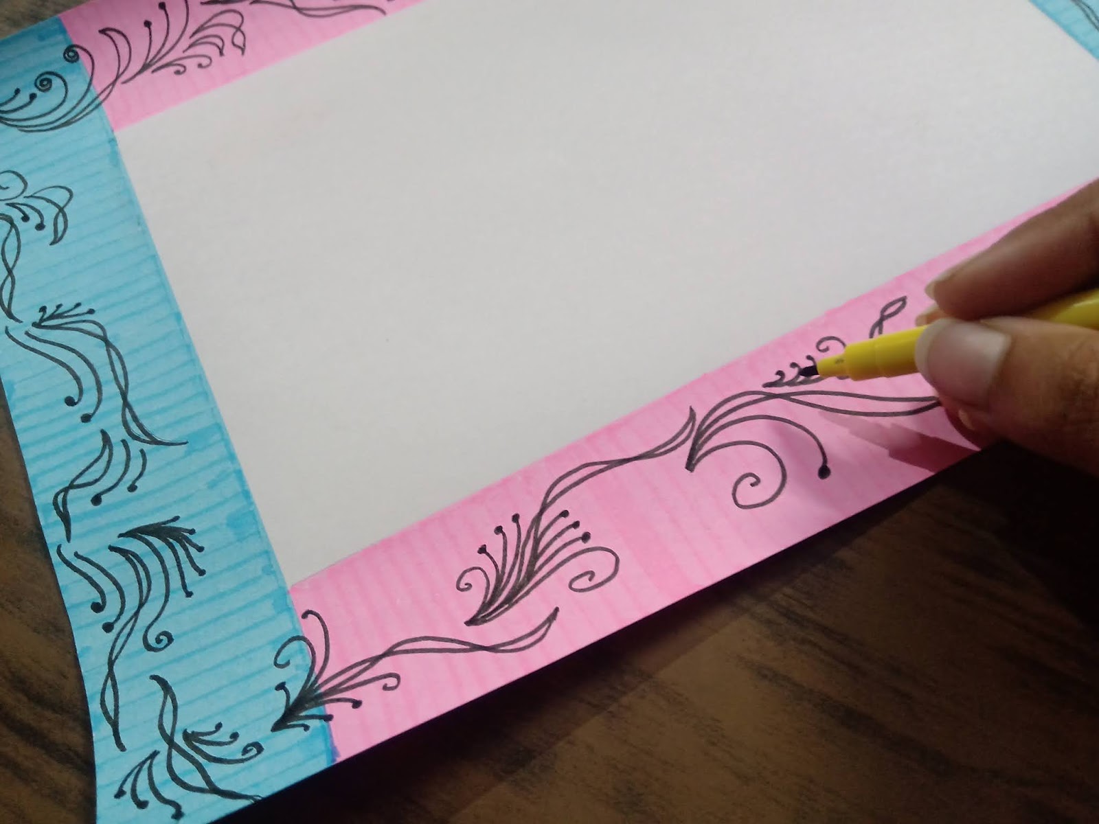 Dear Study Beautiful Paper Border Design Border With Highlighters