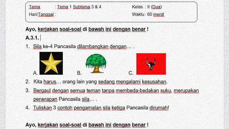 Sila ke-4 pancasila dilambangkan dengan gambar