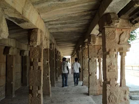 The three riders preparing their bikes for the Lepakshi trip
