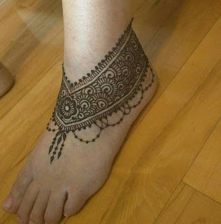 simple henna designs for beginners on feet