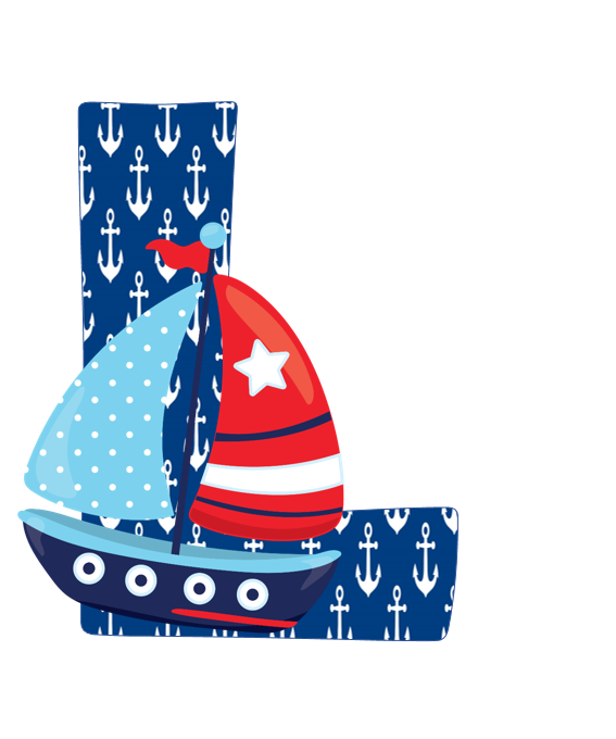 Kits imprimibles gratis : Abecedario y números Náutico