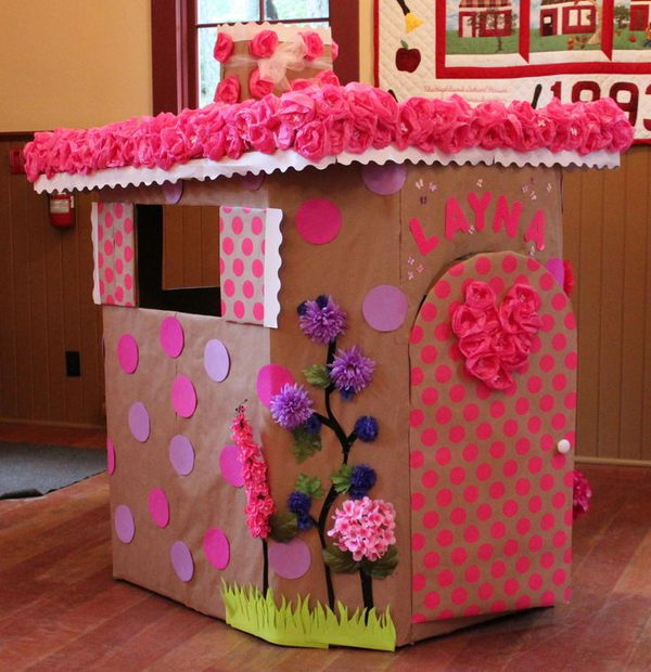 Costruire una casa di cartone per bambini! Creare con la carta ♥