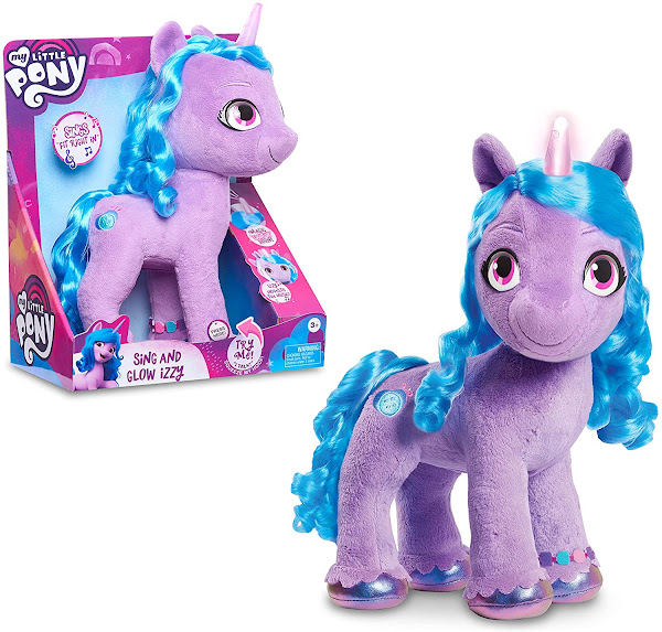 My Little Pony Sing and Glow Izzy Feature 毛绒多色，12 英寸