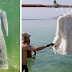 Artist Leaves Dress In The Dead Sea For 2 Months And It Turns Into Glittering Salt Crystal Masterpiece