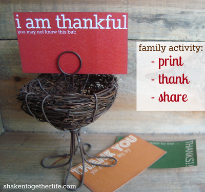 thanksgiving calling cards