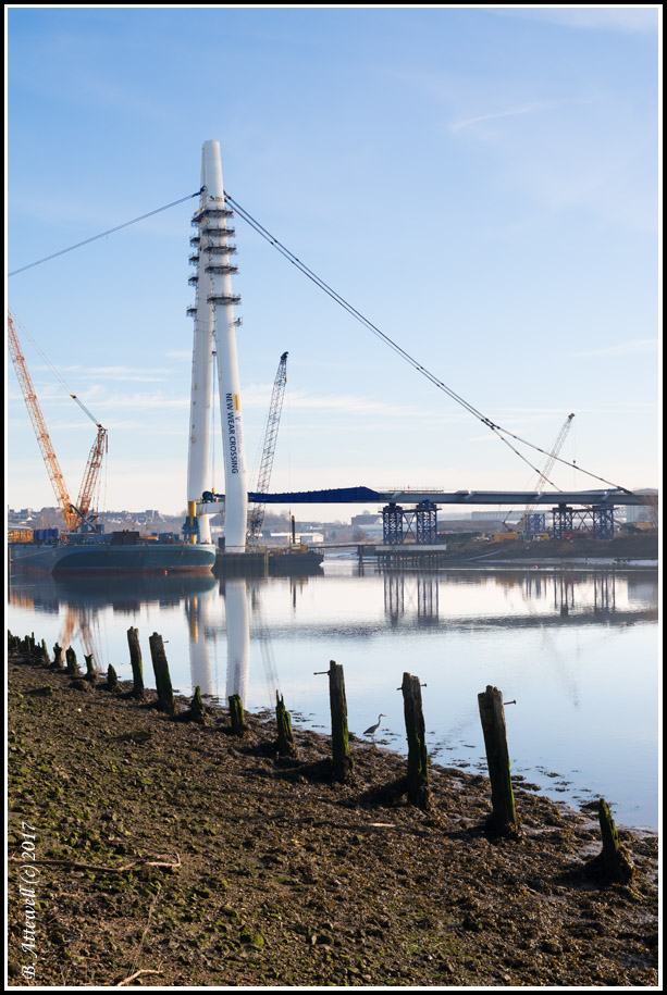 Bryan's Photo Blog Progress on new river Wear bridge, Sunderland