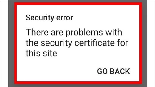 Instagram Security Error There Are Problems With The Security Certificate For This Site